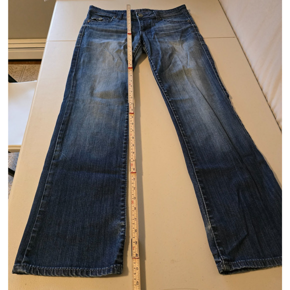 Kut from the Kloth Straight Jeans Women's 10 Blue Dark Wash Flap Pocket - Picture 14 of 16